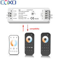 Contrôleur LED RGB CCT RGBW V2 V3 VP V5-M 2.4G RF sans fil 12V 24V RT2 RT4 RT5 avec garantie de 5 ans, télécommande pour bande LED