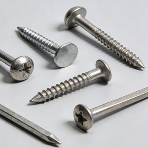 Common Steel Zinc Plated Smooth Shank Flat/Round Head Sharp Point <b>Nails</b> - Product Image 5