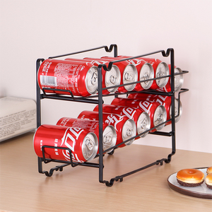 Distributeur de canette debout, panier de rangement empilable pour boissons boissons boissons boissons Pop Soda avec poignées - Product Image 3