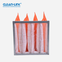Filtre CA personnalisé pour système Hvc F5 F6 F7 F8 Filtre à coussin d'air Filtre de poche en fibre synthétique à efficacité moyenne