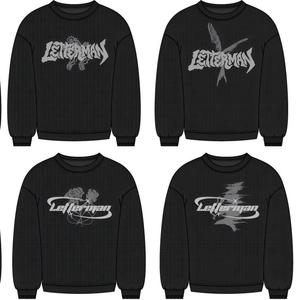 Suéter de punto con gráfico personalizado, impresión de logotipo totalmente personalizada, suéter de cuello redondo de alta calidad con efecto desgastado para hombres y mujeres jóvenes a la moda. - Product Image 4