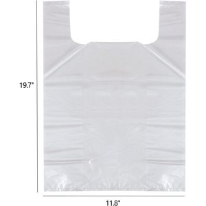 Clear T Shirt Grocery <b>Bags</b> 800 Count Plastic Disposable For Cooking <b>Packing</b> Storage - Product Image 3