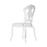 Chaise transparente en acrylique, style Ghost, moderne, pour réceptions de mariage, salle à manger, intérieur, extérieur, jardin, hôtel, restaurant
