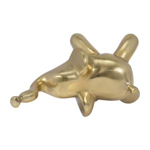 Statua di elefante in metallo, statuetta decorativa per casa, ufficio, bagno, soggiorno, ornamento scultoreo - Product Image 5