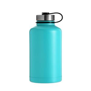 <span class=keywords><strong>Laser</strong></span> logo peint Moitié Gal Growler 64OZ bouteille d'eau isolée en acier inoxydable bière écologique - Product Image 2