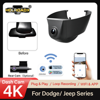 Caméra embarquée Holroadx 4K, enregistreur vidéo, adaptée aux Jeep Grand Cherokee, double objectif, vision nocturne, contrôle par application WiFi, Plug&Play