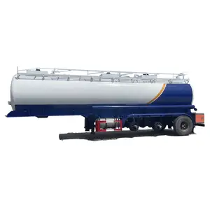 semi trailer 29.7 liter Waste acid alkali waste 3 axle chemical liquid tanker truck Dimension and weight