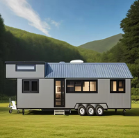 Conteneur portable, Motorhome, Villas mobiles, Bureau, Toilettes, Maisons préfabriquées, Remorque de glamping, Tiny house, Prêt à expédier, Style Mid-century