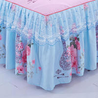 Ensemble de literie housse de couette de haute qualité avec draps de jupe de lit pliés à double dentelle Fournisseurs à prix économique Vente en gros de notre site Web