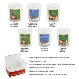 Ensemble de bougies parfumées de Noël, solides, écologiques, non toxiques, désodorisant, cadeau, lavande, maison, bureau, chambre, salon - Product Image 4