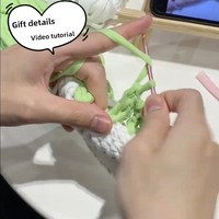 Tas Organizer Rajut Lucu dengan Pegangan Mutiara Desain Bunga Tenun Hiasan Tas Selempang