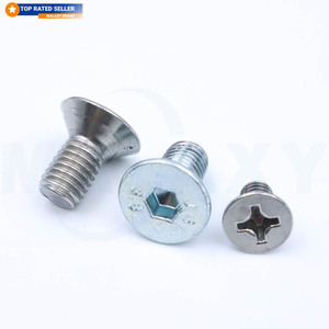 Viti a <span class=keywords><strong>Testa</strong></span> <span class=keywords><strong>Svasata</strong></span> MALAXY per Installazione di Apparecchiature HVAC, Acciaio al Carbonio Zincato M4 <span class=keywords><strong>M5</strong></span> M6 - Product Image 1