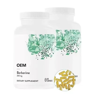 Natural <b>Herbal</b> Extract Berberine Phytosome Capsules 500mg 1000mg Heart Gut Health <b>Supplements</b> for Adults - Product Image 1