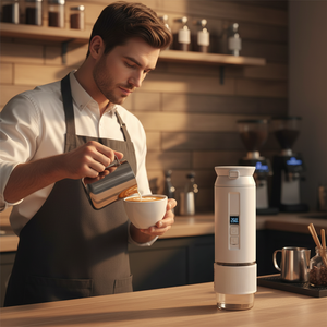 Cafetera Eléctrica Portátil Recargable, Máquina de Espresso Inalámbrica con 30 Bares de Presión, Autocalentamiento, para Viajes al Aire Libre y Automóvil - Product Image 4