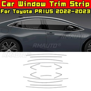 Accesorios para Toyota PRIUS Serie 60 2022-2023, Moldura de Ventana de Acero Inoxidable, Kit de Modificación de Carrocería - Product Image 1
