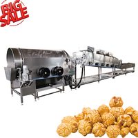 CE approuvé industriel Snack Food Popcorn Machine Champignon Papillon Commercial Électrique Gaz Automatique Ligne de Production de Popcorn