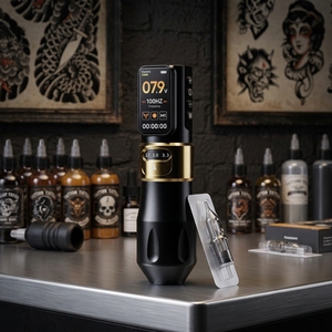Máquina de Tatuaje Rotativa Inalámbrica Directa de Fábrica con Carrera Ajustable, Pantalla LED y Batería para Artistas Profesionales del Tatuaje - Product Image 1