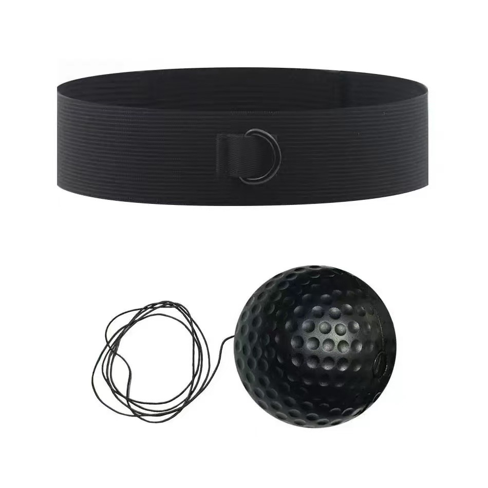 Bandeau tricoté extensible-boule noire