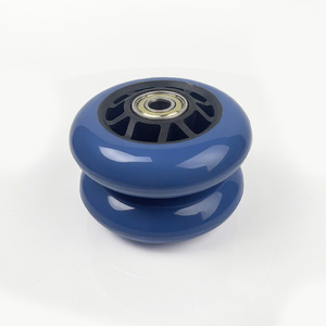 130Mm Độ Chính Xác Tốc Độ Pro Xe Tay Ga Bánh Xe Tốc Độ Trượt Băng Tùy Chỉnh Màu Sắc PU Hợp Kim Kim Loại Lõi Hai Bánh Xe Pha nguy hiểm Phá vỡ Cắt Mặc - Product Image 6