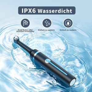 Pulidor de Dientes con 5 Cabezales de Cepillo, Luz LED, 3 Pastas de Pulido, Resistente al Agua IPX6, Herramientas de Limpieza Dental para Uso en el Hogar y de Viaje - Product Image 6