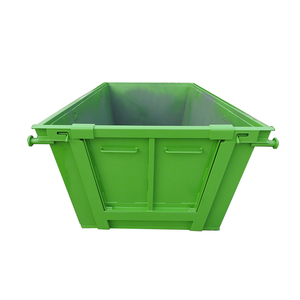 6cbm Australia standard recycled skip bins large metal garbage bin for Construction waste transportation