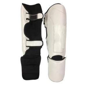 Protectores de Piernas Sanda de Cuero PU Premium y Malla Transpirable con Absorción de Impactos y Resistencia a Golpes para Kickboxing - Product Image 2