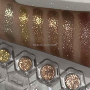 Palette de fard à paupières de luxe en or pour mariage, lune argentée, diamant, poussière, paillettes, petite palette de fard à paupières métallique pour marque privée - Product Image 2