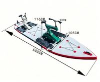 Grand tapis flottant plat SUP avec cadre en plastique, vélo aquatique SUP à faible résistance, facile à ranger pour les sports nautiques en extérieur, de Chine Lumark Wholesale