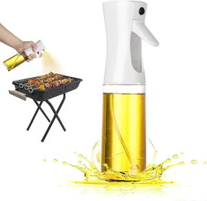 2023 Hot Selling 220 ML Glass Oil Pump Spray Bottles Kitchen Cooking Oil Mist Sprayer Bottle Barbecue Food Olive Oil Sprayer