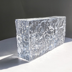 Brique <span class=keywords><strong>de</strong></span> <span class=keywords><strong>verre</strong></span> décorative moderne à motif givré, bloc <span class=keywords><strong>de</strong></span> <span class=keywords><strong>verre</strong></span> translucide solide pour <span class=keywords><strong>cloison</strong></span> <span class=keywords><strong>de</strong></span> salon - Product Image 5