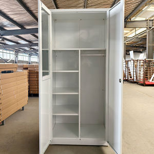 2 Tür Stahls chrank für Kleidung Metalls chrank Kleidung Stahl Armable Hanger Almari Schrank Schließfach Schlafzimmer Kleider schrank - Product Image 3