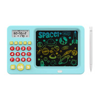 Nouveau Cadeau : Tablette d'Écriture LCD 2-en-1 pour Enfants, Entraîneur Électronique d'Arithmétique Mentale, Compteur Oral et Calculatrice, Bloc-notes Mémo