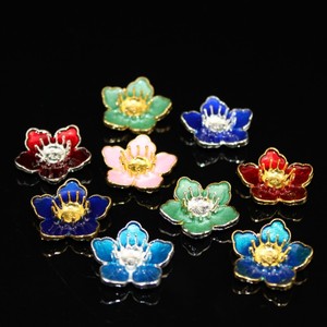 Estambres de Flores con Corazón de Flor y Gota de Aceite, Accesorios Pequeños de Crisantemo para Manualidades, Adornos para Horquillas de Novia y Accesorios para el Cabello - Product Image 2