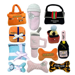 Juguete de Peluche para Mascotas, Ecológico, de Algodón, con Forma de Hueso, Bolso, Taza, de Lujo, con Sonido, para Perros - Product Image 1