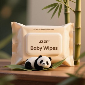 Échantillons gratuits de lingettes pour bébé en <span class=keywords><strong>bambou</strong></span> antibactérien, marque privée, écologiques ou lingettes 100% compostables - Product Image 2