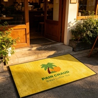 Tapis de bienvenue en caoutchouc personnalisé avec logo, antidérapant et durable, pour hall d'exposition, événement promotionnel d'entreprise