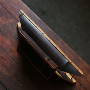 Carbonized antique bamboo teacup holder, draining <b>cup</b> holder, bamboo <b>tea</b> ceremony accessory, eight-compartment Kung Fu <b>tea</b> <b>set</b> - Product Image 4