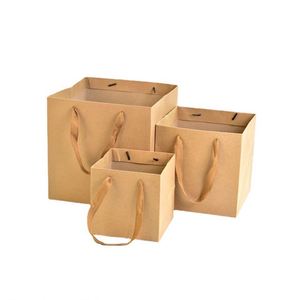 Bolsa de Papel Cuadrada con Base para Regalos Promocionales 2025, Ideal para Compras - Product Image 1