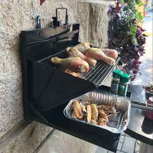 Grill à <span class=keywords><strong>charbon</strong></span> de bois portable s'intègre dans un sac à dos parfait pour le camping, le talonnage, les voyages, la randonnée, la navigation de plaisance, la pêche, la chasse, le vélo - Product Image 2