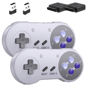 2 cái 2.4G không dây Gamepad Retro chơi game joystick điều khiển trò chơi Linux SNES Windows Raspberry Pi 4B 3B + retropie PC Switch 2 - Product Image 1