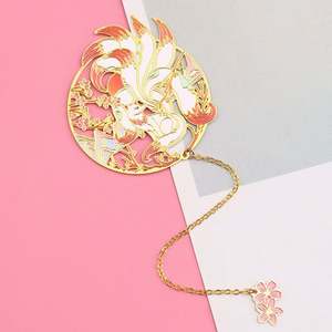 Factory Price Cute Soft Enamel Custom Logo Zinc Alloy <b>Metal</b> <b>Bookmark</b> Book Mark - Product Image 6