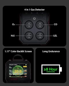 Gas Leak Detector <span class=keywords><strong>Monitor</strong></span> đa Gas báo động sniffers dễ cháy tự nhiên Methane Propane Carbon Monoxide hydrogen sulfide oxy - Product Image 3