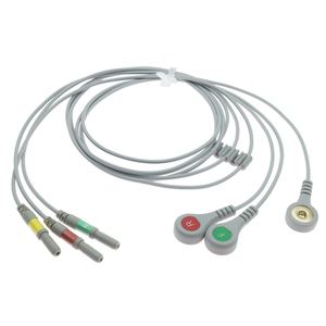 Kompatibel dengan Kabel Leadwire ECG Seri 8700 GE Healthcare, Kabel Leadwire ECG Seri 9700 5 Lead Snap IEC untuk Penggunaan Rumah Sakit - Product Image 2
