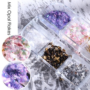 Nuevo Glitter para Uñas <span class=keywords><strong>OBR</strong></span> de 12 Compartimentos, Estilo Japonés, con Láminas de Oro, Plata y Líneas de Seda - Product Image 4