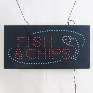 12*24 "<span class=keywords><strong>ปลา</strong></span>ที่มีความสว่างสูงและหน้าจอ LED ชิปร้านขายอาหารจานด่วนสัญญาณไฟ LED แบบเปิดในร้านอาหาร - Product Image 3