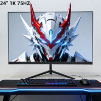 Moniteur pas cher de 24 pouces, 1920 x 1080, 75 Hz, écran IPS ultra fin pour le travail de bureau, ordinateur portable à domicile