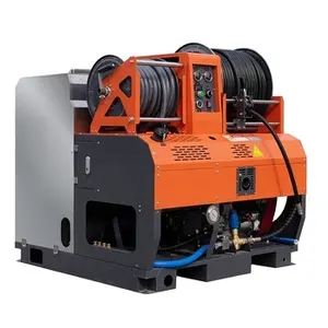 Máquina limpiadora de drenaje de agua caliente/fría de 300bar 40lpm utilizada para limpiar tuberías bloqueadas