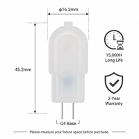 Ampoule LED G4 AC/DC 12V sans scintillement, lampe capsule pour éclairage intérieur d'hôtel, CRI élevé >80, température de couleur multiple, certifiée CE/FCC, 15000H