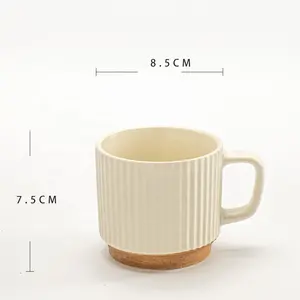 Nouvelles idées de produits Tasse à eau en porcelaine blanche européenne Tasse à thé et à café en céramique pour la maison Tazas Coffret cadeau de Noël Tasse en céramique gaufrée