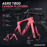Vélo de route en carbone KOZO II T800, Shimano 105 2x12, pneus Goodyear 700x28C, freins à disque hydrauliques, roues tubeless H50, course